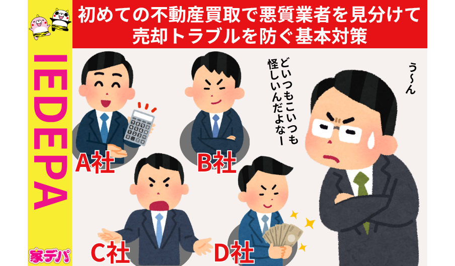 初めての不動産買取で悪質業者を見分けて
